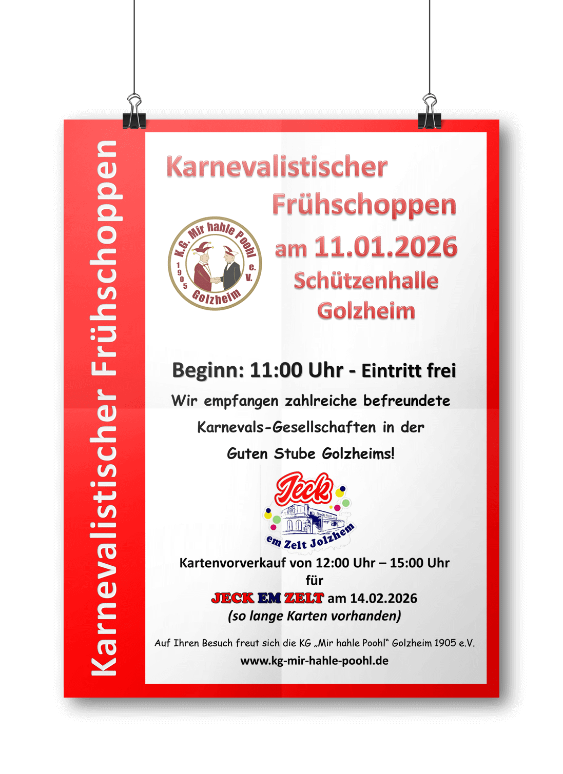 Karnevalistischer Frühschoppen - KG "Mir hahle Poohl" Golzheim 1905 e.V.